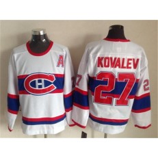 Montreal Canadiens 27 Alexei Kovalev White CCM Throwback Stitched NHL Jersey