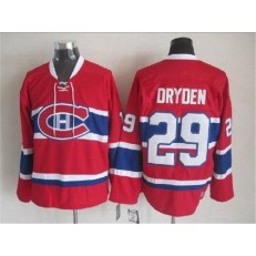 Montreal Canadiens 29 Ken Dryden Stitched Red CH CCM Throwback NHL Jersey