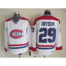 Montreal Canadiens 29 Ken Dryden White CH-CCM Throwback Stitched NHL Jersey