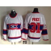 Montreal Canadiens 31 Carey Price White CCM Throwback Stitched NHL Jersey