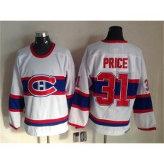 Montreal Canadiens 31 Carey Price White CCM Throwback Stitched NHL Jersey