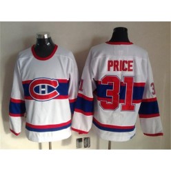 Montreal Canadiens 31 Carey Price White CCM Throwback Stitched NHL Jersey