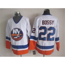 New York Islanders 22 Mike Bossy White CCM Throwback Stitched NHL Jersey