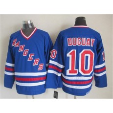 New York Rangers 10 Ron Duguay Blue CCM Heroes of Hockey Alumni Stitched NHL Jersey