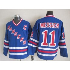 New York Rangers 11 Mark Messier Blue CCM Heroes of Hockey Alumni Stitched NHL Jersey