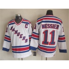 New York Rangers 11 Mark Messier White CCM Heroes of Hockey Alumni Stitched NHL Jersey