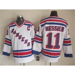 New York Rangers 11 Mark Messier White CCM Heroes of Hockey Alumni Stitched NHL Jersey