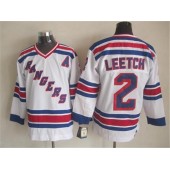 New York Rangers 2 Brian Leetch White CCM Heroes of Hockey Alumni Stitched NHL Jersey