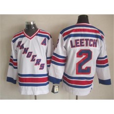 New York Rangers 2 Brian Leetch White CCM Heroes of Hockey Alumni Stitched NHL Jersey