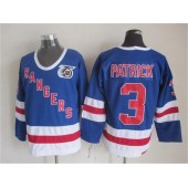 New York Rangers 3 James Patrick Blue CCM 75TH Stitched NHL Jersey