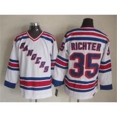 New York Rangers 35 Mike Richter White CCM Heroes of Hockey Alumni Stitched NHL Jersey
