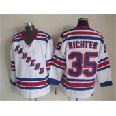 New York Rangers 35 Mike Richter White CCM Throwback Stitched NHL Jersey