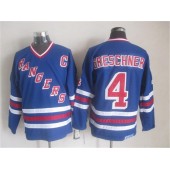 New York Rangers 4 Ron Greschner Blue CCM Heroes Of Hockey Alumni Stitched NHL Jersey