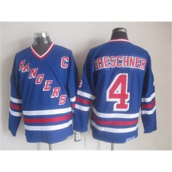 New York Rangers 4 Ron Greschner Blue CCM Heroes Of Hockey Alumni Stitched NHL Jersey