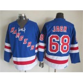 New York Rangers 68 Jaromir Jagr Light Blue CCM Throwback Stitched NHL Jersey