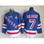 New York Rangers 7 Rod Gilbert Light Blue CCM Throwback Stitched NHL Jersey