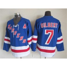 New York Rangers 7 Rod Gilbert Light Blue CCM Throwback Stitched NHL Jersey