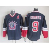 New York Rangers 9 Adam Graves Navy Blue CCM Statue Of Liberty Stitched NHL Jersey