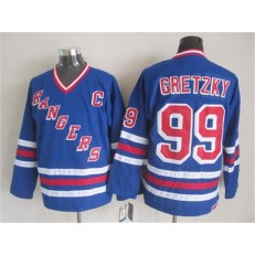 New York Rangers 99 Wayne Gretzky Blue CCM Heroes of Hockey Alumni Stitched NHL Jersey
