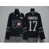 Adidas Philadelphia Flyers #17 Wayne Simmonds Black 1917-2017 100th Anniversary Stitched NHL Jersey