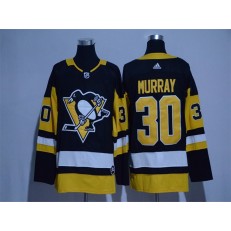 Adidas Pittsburgh Penguins #30 Matt Murray Black Home Authentic Stitched NHL Jersey