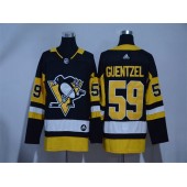 Adidas Pittsburgh Penguins #59 Jake Guentzel Black Home Authentic Stitched NHL Jersey