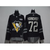 Adidas Pittsburgh Penguins #72 Patric Hornqvist Black 1917-2017 100th Anniversary Stitched NHL Jersey
