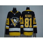 Adidas Pittsburgh Penguins #81 Phil Kessel Black Home Authentic Stitched NHL Jersey