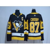 Adidas Pittsburgh Penguins #87 Sidney Crosby Black Home Authentic Stitched NHL Jersey