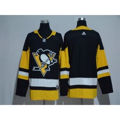 Adidas Pittsburgh Penguins Blank Black Home Authentic Stitched NHL Jersey