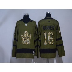 Adidas Toronto Maple Leafs #16 Mitchell Marner Green Salute to Service Stitched NHL Jersey