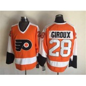 Philadelphia Flyers #28 Claude Giroux Orange CCM Throwback Stitched NHL Jersey