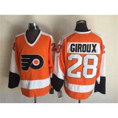 Philadelphia Flyers #28 Claude Giroux Orange CCM Throwback Stitched NHL Jersey