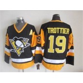 Pittsburgh Penguins #19 Bryan Trottier Black CCM Throwback Stitched NHL Jersey