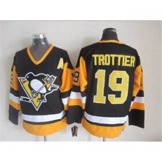 Pittsburgh Penguins #19 Bryan Trottier Black CCM Throwback Stitched NHL Jersey