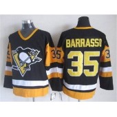 Pittsburgh Penguins #35 Tom Barrasso Black CCM Throwback Stitched NHL Jersey