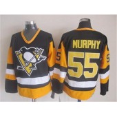 Pittsburgh Penguins #55 Larry Murphy Black CCM Throwback Stitched NHL Jersey