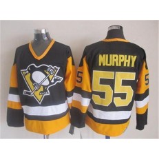 Pittsburgh Penguins #55 Larry Murphy Black CCM Throwback Stitched NHL Jersey