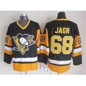 Pittsburgh Penguins #68 Jaromir Jagr Black CCM Throwback Stitched NHL Jersey