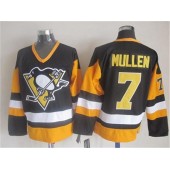 Pittsburgh Penguins #7 Mullen Black CCM Throwback Stitched NHL Jersey
