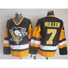 Pittsburgh Penguins #7 Mullen Black CCM Throwback Stitched NHL Jersey