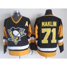 Pittsburgh Penguins #71 Evgeni Malkin Black CCM Throwback Stitched NHL Jersey