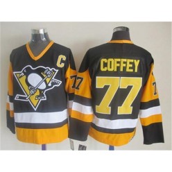 Pittsburgh Penguins #77 Paul Coffey Black CCM Throwback Stitched NHL Jersey