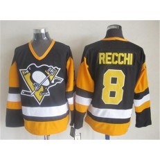Pittsburgh Penguins #8 Recchi Black CCM Throwback Stitched NHL Jersey