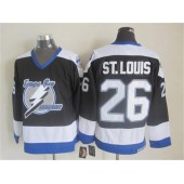 Tampa Bay Lightning #26 Martin St. Louis Black CCM Throwback Stitched NHL Jersey
