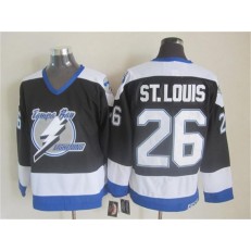 Tampa Bay Lightning #26 Martin St. Louis Black CCM Throwback Stitched NHL Jersey