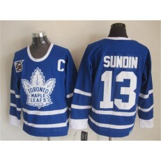 Toronto Maple Leafs #13 Mats Sundin Blue 75th CCM Throwback Stitched NHL Jersey