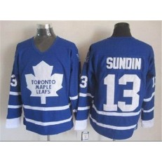 Toronto Maple Leafs #13 Mats Sundin Blue CCM Throwback Stitched NHL Jersey