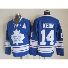 Toronto Maple Leafs #14 Dave Keon Blue CCM Throwback Third Stitched NHL Jersey