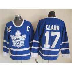 Toronto Maple Leafs #17 Wendel Clark Blue 2017 Centennial Classic Stitched NHL Jersey
